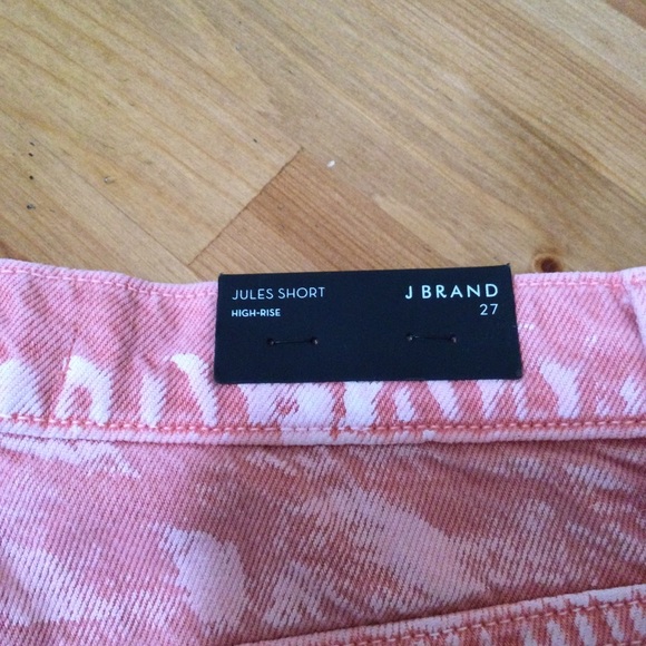 J Brand Women’s Jules High Rise Jean Painted Portal Shorts Frayed Hem Size 27 - Picture 9 of 13